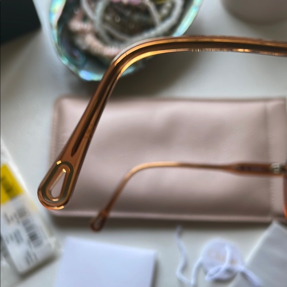 Chloe Sunglasses in Pink and Brown - Picture 6 of 16